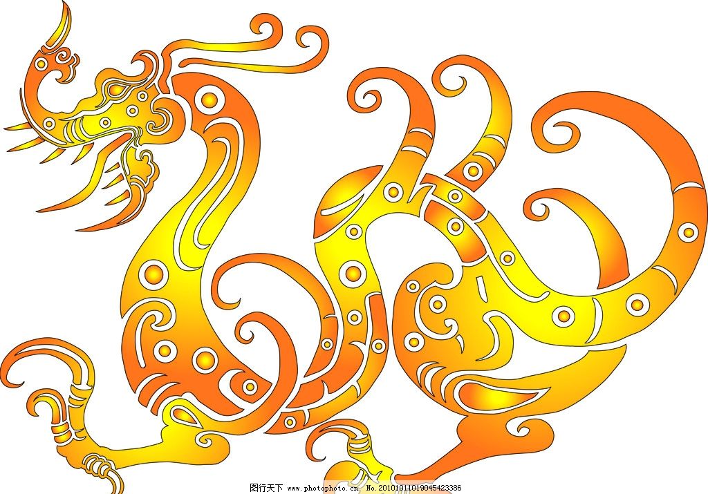 中国龙吉祥物矢量动物插画ai免费下载|中国龙吉祥物矢量动物插画ai免费下载