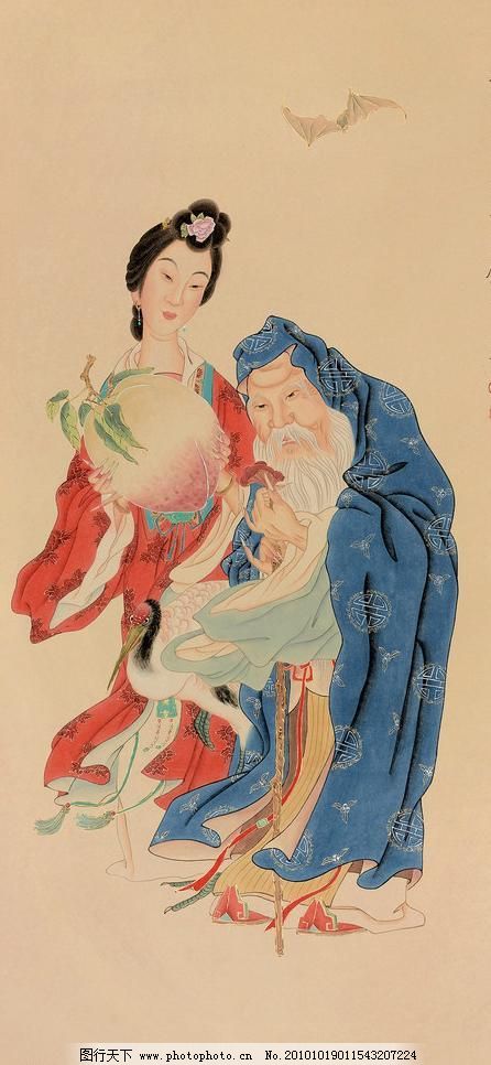 福寿图图片_印章雕刻_装饰素材_图行天下图库