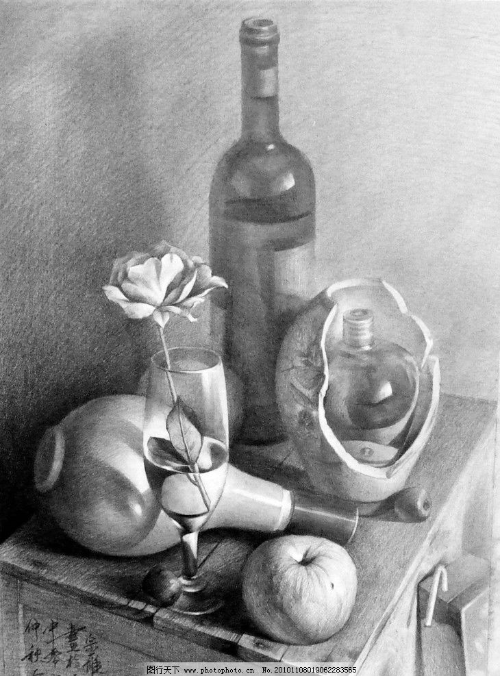静物素描图片_皮皮网 静物素描 静物 素描 素描静物 中考素描 素描作品 作品 学生作品 高考素描 线描 线条 桌布 布 瓶子 陶罐 水果 苹果 花 杯子 绘画书法 文化艺术 设计 300DPI JPG