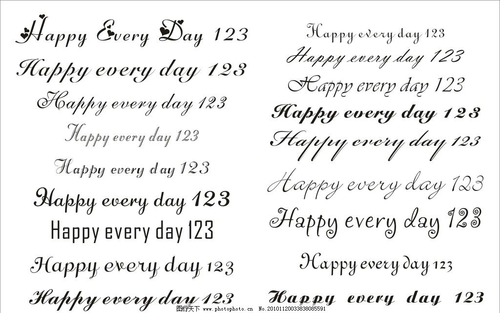 英文花式字体194款图片