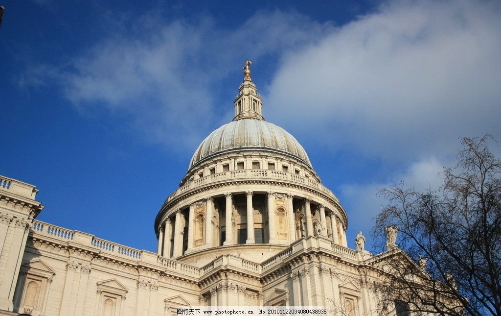 伦敦 圣保罗大教堂(屋顶)图片_国外旅游_旅游摄