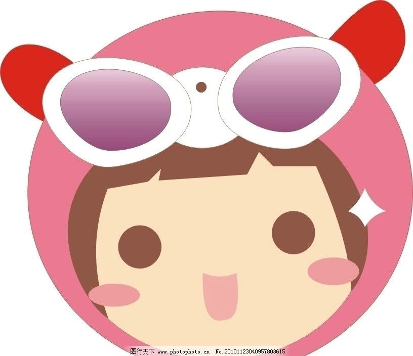 卡通娃娃头图片_动画素材_Flash动画_图行天下图库