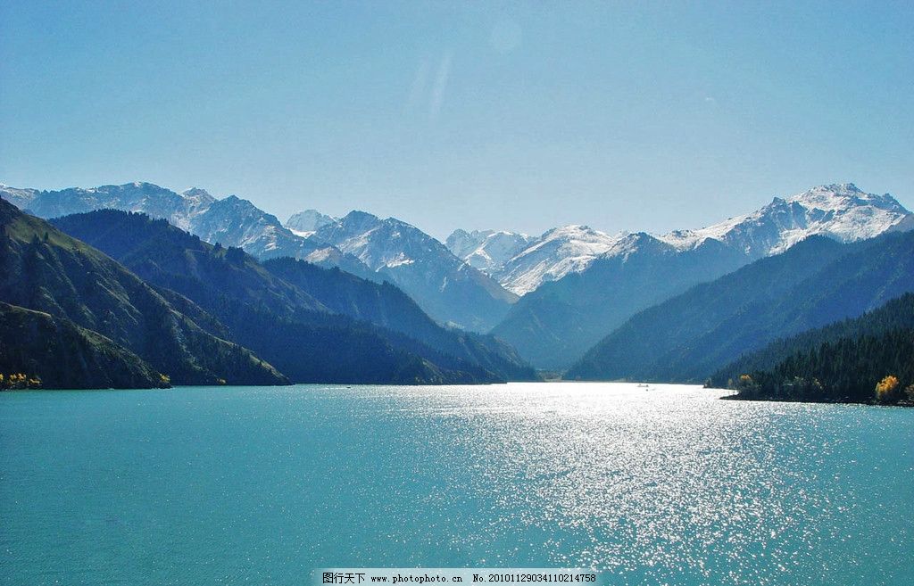 新疆天山天池图片_自然风景_旅游摄影_图行天下图库